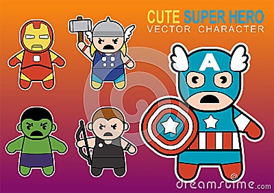 Cute Super Hero Stock Photo