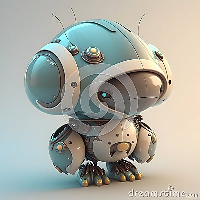 cute System Artificial intelligence ChatGPT Chat Bot AI , Technology smart robot Ai Chat GPT application software , robot Stock Photo