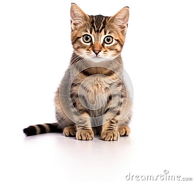 Cute tabby kitten. Stock Photo