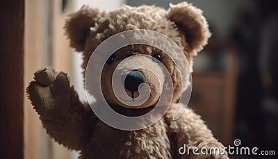 Cute teddy bear brings joy to child old fashioned celebration generated by AI Stock Photo