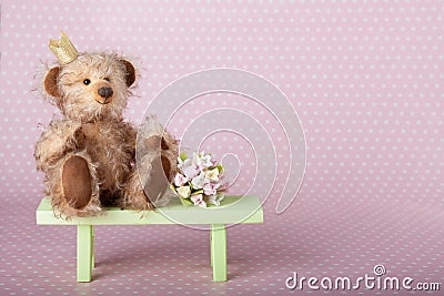 Teddy bear. Prince Stock Photo