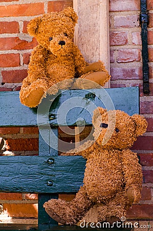 Cute teddybear couple Stock Photo