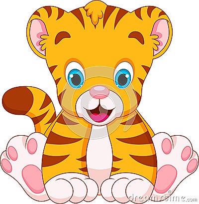 Cute tiger babies Stock Photo