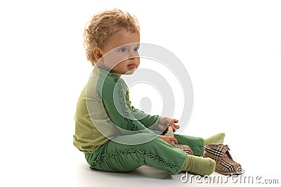 Cute toddler girl Stock Photo