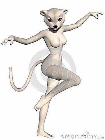 Cute Toon Figure - Polar Bear Stock Photo