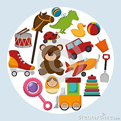 cute toys design Cartoon Illustration