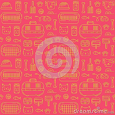 Petshop pattern Vector Illustration