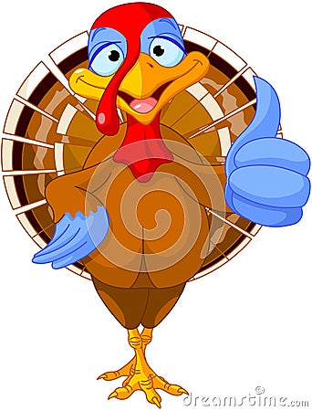 Cute turkey Vector Illustration