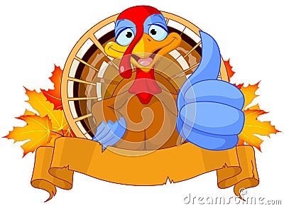 Cute turkey Vector Illustration