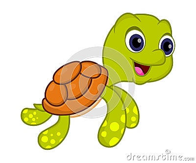 Cute turtle Vector Illustration