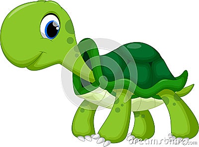 Cute turtle cartoon Stock Photo