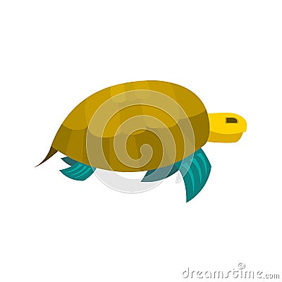Cute turtle toy turtle icon Vector Illustration