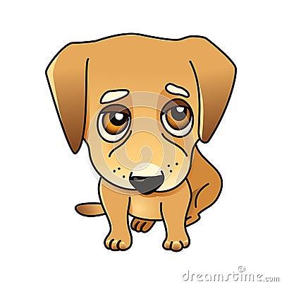 Cute vector dog Vector Illustration