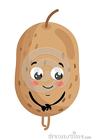 Funny vegetable potato cartoon character Cartoon Illustration