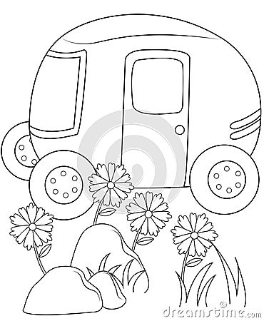 Cute Vehicle Illustration Cartoon Illustration