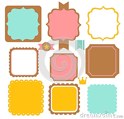 Cute Vintage Border Stock Photo