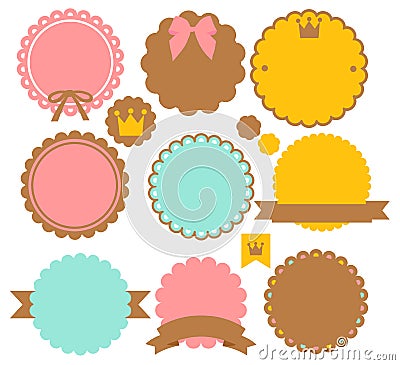 Cute Vintage Border Stock Photo