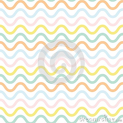 Cute waved pattern Vector Illustration