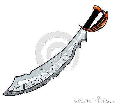 Cutlass pirate sword Vector Illustration