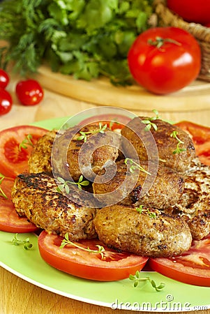 Cutlets Stock Photo