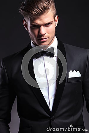 Cutout of a business man wearing a tuxedo Stock Photo