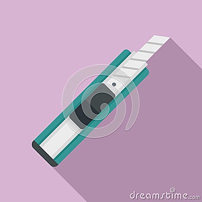 Cutter office icon, flat style Cartoon Illustration