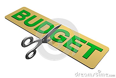 Cutting the Budget Stock Photo