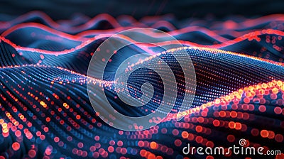 Cutting-edge Process Mining infographic depicting data extraction and process analysis in futuristic digital landscapes using Stock Photo