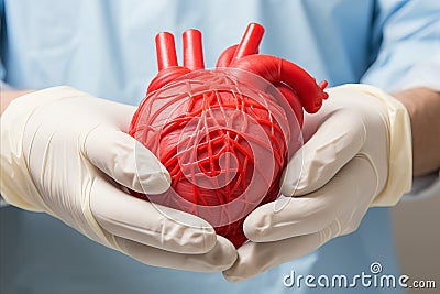 Cutting-edge surgical technologies. saving lives with advanced donor heart transplantation. Stock Photo