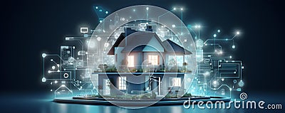 Cuttingedge home technology revolutionizing living efficiency with the smart grid design. Concept Smart Home Technology, Stock Photo