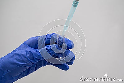 Cuvette tubes are a tool used in various laboratories. The researcher takes them to measure the absorbance, transmittance, Stock Photo