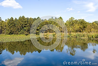 Cuyahoga Valley Lake Stock Photo