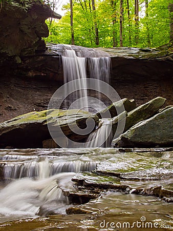 Cuyahoga Valley Waterfall Stock Photo