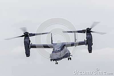 CV-22B Osprey comes out of a hover position Editorial Stock Photo