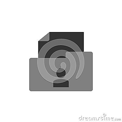 cv, folder icon. Element of marketing icon for mobile concept and web apps. Detailed cv, folder can be used for web and mobile Stock Photo