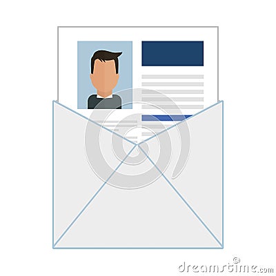 cv or resume related icons image Cartoon Illustration