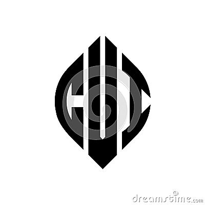 CVI circle letter logo design with circle and ellipse shape. CVI ellipse letters with typographic style. The three initials form a Vector Illustration