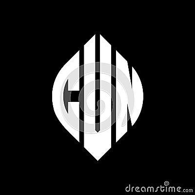 CVN circle letter logo design with circle and ellipse shape. CVN ellipse letters with typographic style. The three initials form a Vector Illustration
