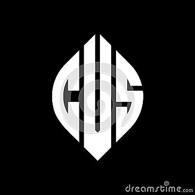 CVS circle letter logo design with circle and ellipse shape. CVS ellipse letters with typographic style. The three initials form a Vector Illustration