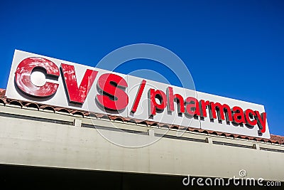 CVS / pharmacy logo Editorial Stock Photo