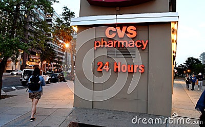 Cvs pharmacy opens 24 hours n usa Editorial Stock Photo