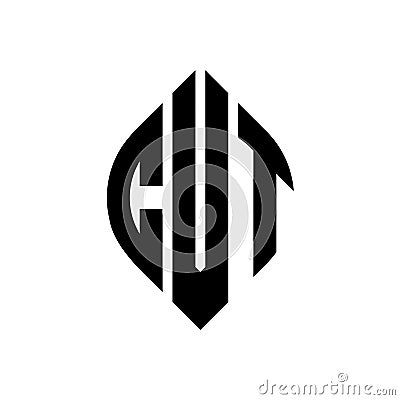 CVT circle letter logo design with circle and ellipse shape. CVT ellipse letters with typographic style. The three initials form a Vector Illustration