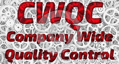 CWQC. Company Wide Quality Control Stock Photo