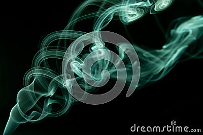 Cyan Smoke abstract Stock Photo