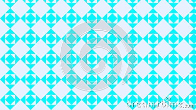 Cyan Square Pattern Background Illustration Stock Photo