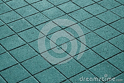 cyan toned pavement surface. Stock Photo