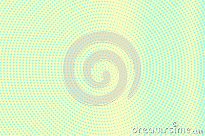 Cyan yellow dotted halftone. Vertical grunge dotted gradient. Half tone background. Stock Photo
