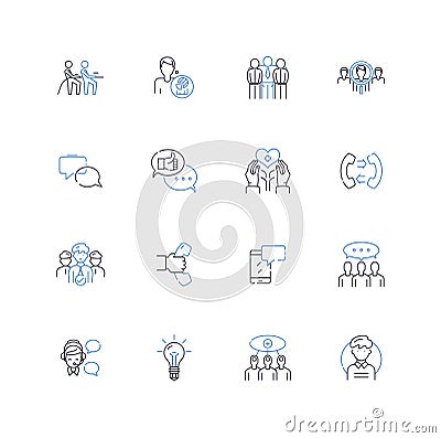 Cyber aid line icons collection. Security, Hacking, Phishing, Cyber attacks, Passwords, Encryption, Cybercrime vector Vector Illustration