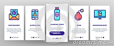 Cyber Attack Onboarding Vector Vector Illustration