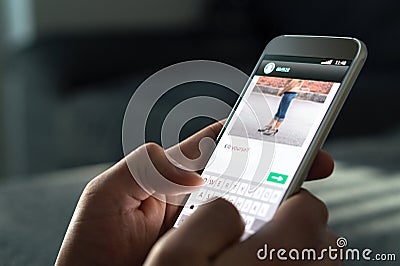 Cyber bullying and bad behavior online concept. Stock Photo